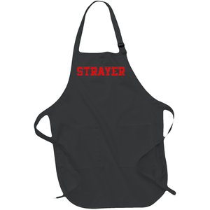 Strayer Athletic University College Alumni Style Full-Length Apron With Pockets