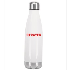 Strayer Athletic University College Alumni Style Stainless Steel Insulated Water Bottle