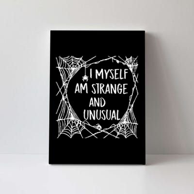 Strange and Unusual Spooky Spider Halloween 80s 90s Fans Canvas