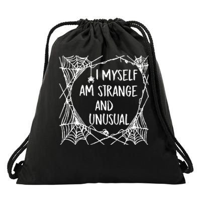 Strange and Unusual Spooky Spider Halloween 80s 90s Fans Drawstring Bag