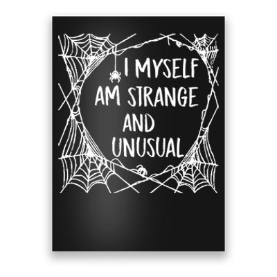 Strange and Unusual Spooky Spider Halloween 80s 90s Fans Poster