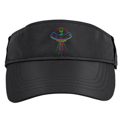 Space Alien Ufo Neon Lights Rave Alien Lovers Adult Drive Performance Visor