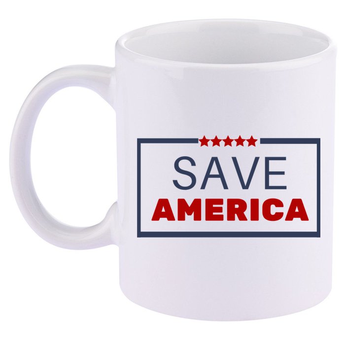 Save America USA 11oz C Handle Ceramic Mug