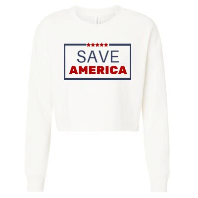 Save America USA Cropped Pullover Crew