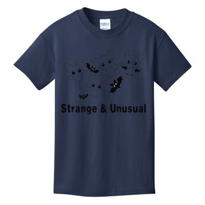 Strange And Unusual Halloween Bats Animie Kids T-Shirt