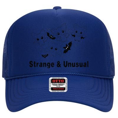 Strange And Unusual Halloween Bats Animie High Crown Mesh Back Trucker Hat