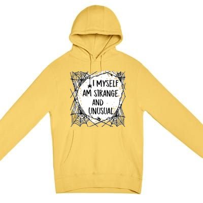 Strange And Unusual Spooky Halloween Premium Pullover Hoodie