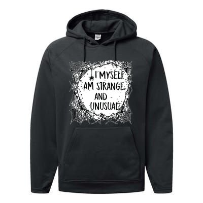 Strange And Unusual Spooky Halloween Performance Fleece Hoodie