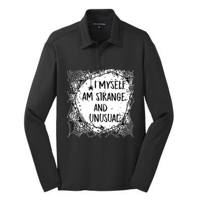 Strange And Unusual Spooky Halloween Silk Touch Performance Long Sleeve Polo