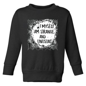 Strange And Unusual Spooky Halloween Toddler Sweatshirt