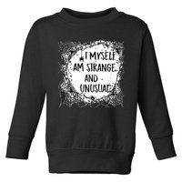 Strange And Unusual Spooky Halloween Toddler Sweatshirt