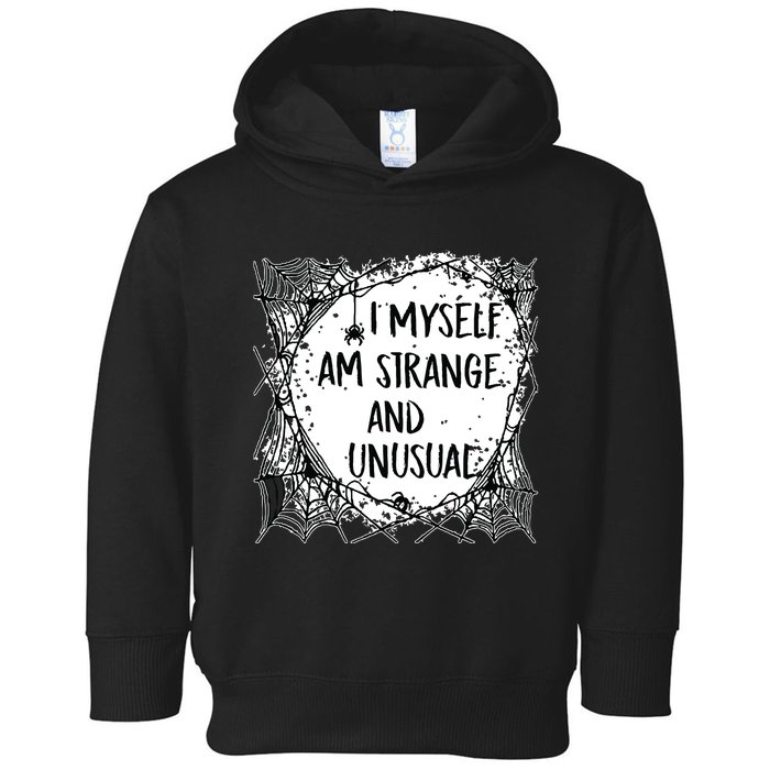 Strange And Unusual Spooky Halloween Toddler Hoodie