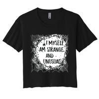 Strange And Unusual Spooky Halloween Women's Crop Top Tee