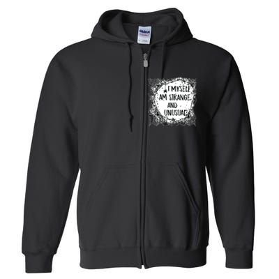 Strange And Unusual Spooky Halloween Full Zip Hoodie