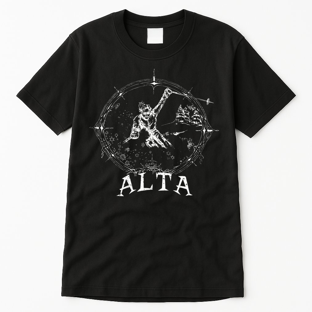 Ski Alta Utah Vintage Retro Snow Sking Tall T-Shirt