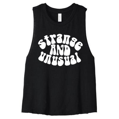 Strange And Unusual Women's Racerback Cropped Tank