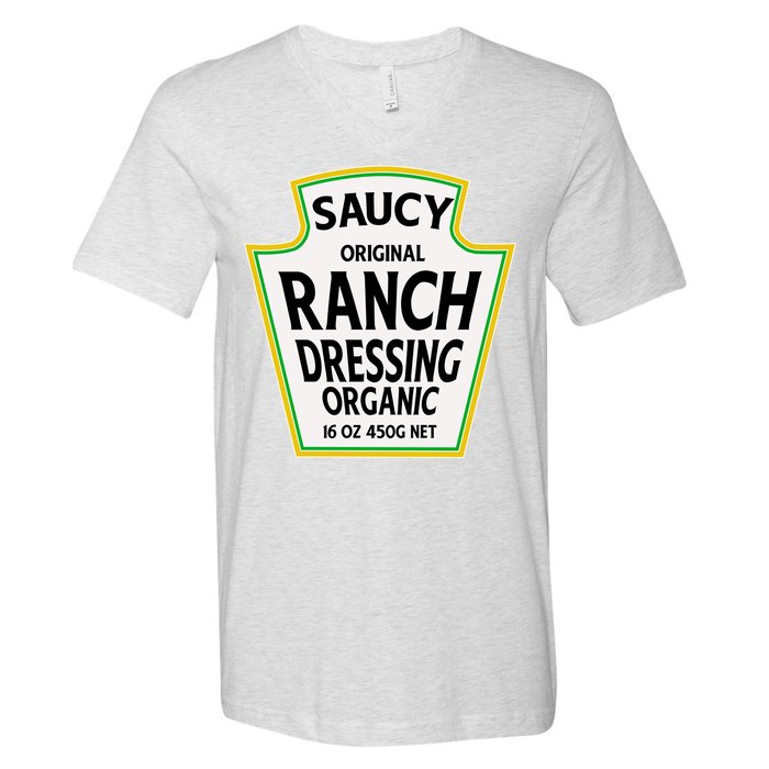 Saucy Original Ranch Dressing Costume V-Neck T-Shirt