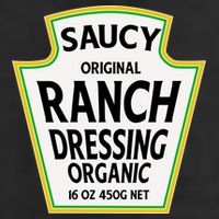 Saucy Original Ranch Dressing Costume Adult Drive Performance Visor