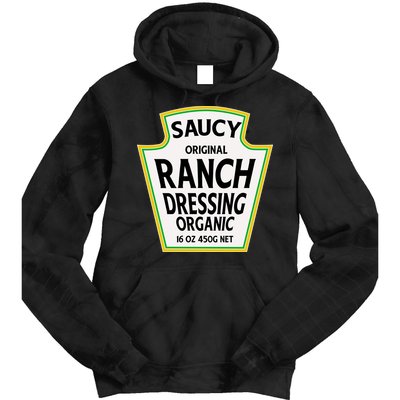 Saucy Original Ranch Dressing Costume Tie Dye Hoodie