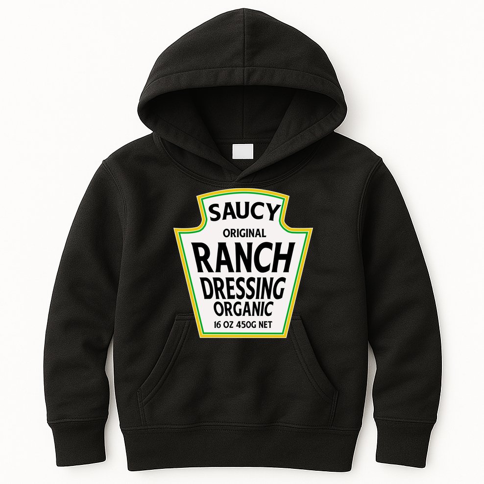 Saucy Original Ranch Dressing Costume Kids Hoodie