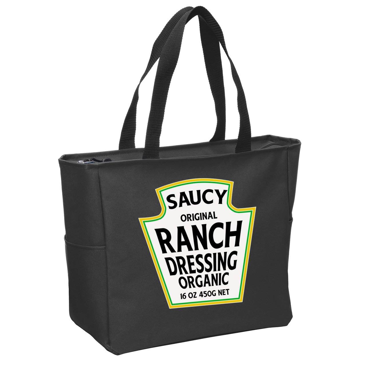 Saucy Original Ranch Dressing Costume Zip Tote Bag