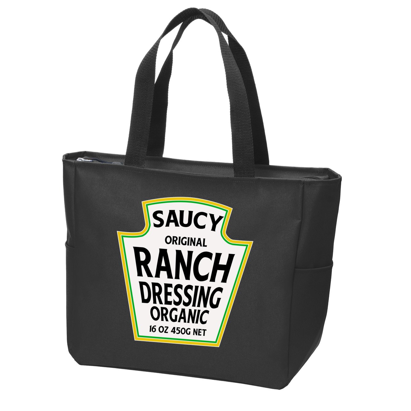 Saucy Original Ranch Dressing Costume Zip Tote Bag