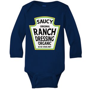 Saucy Original Ranch Dressing Costume Baby Long Sleeve Bodysuit