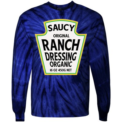 Saucy Original Ranch Dressing Costume Tie-Dye Long Sleeve Shirt