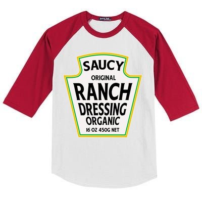 Saucy Original Ranch Dressing Costume Kids Colorblock Raglan Jersey