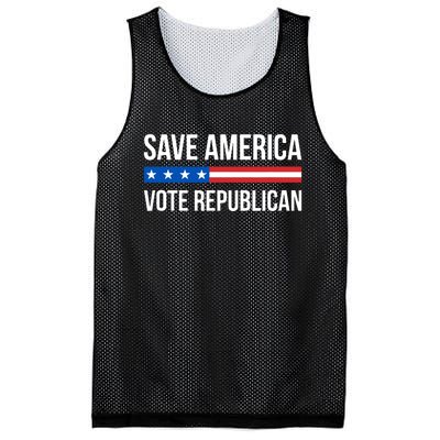 Save America Vote Republican American Flag Vintage Mesh Reversible Basketball Jersey Tank