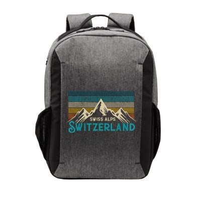 Switzerland Alps Vintage Mountains Swiss Souvenir Gift Vector Backpack