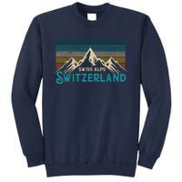 Switzerland Alps Vintage Mountains Swiss Souvenir Gift Sweatshirt