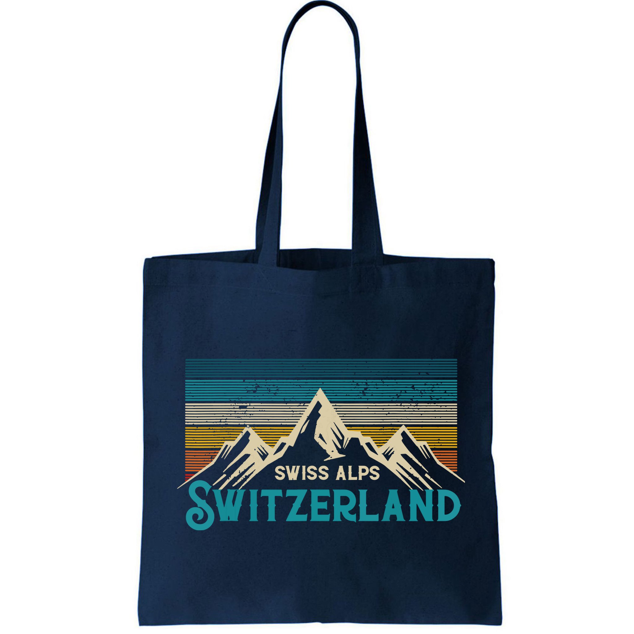 Switzerland Alps Vintage Mountains Swiss Souvenir Gift Bag