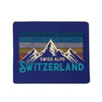 Switzerland Alps Vintage Mountains Swiss Souvenir Gift Mousepad