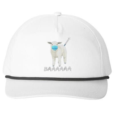 Sheeple Anti Vaccine And Mask Snapback Five-Panel Rope Hat