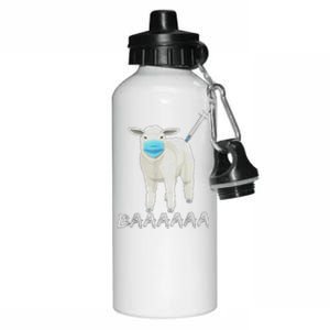 Sheeple Anti Vaccine And Mask Aluminum Water Bottle