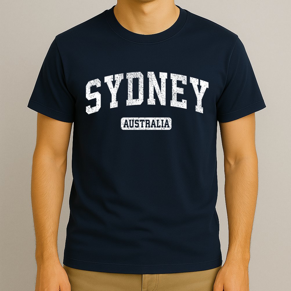 Sydney Australia Vintage Sports Design Long Sleeve T-Shirt