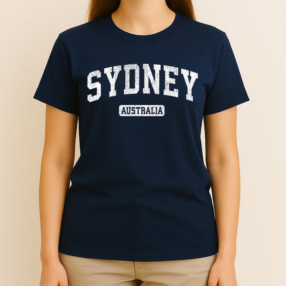 Sydney Australia Vintage Sports Design Long Sleeve T-Shirt