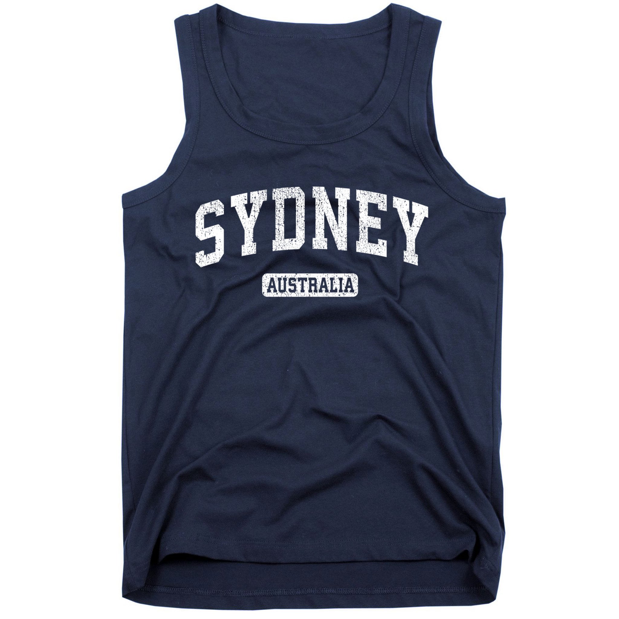 Sydney Australia Vintage Sports Design Long Sleeve Tank Top