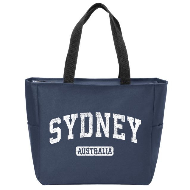 Sydney Australia Vintage Sports Design Long Sleeve Zip Tote Bag
