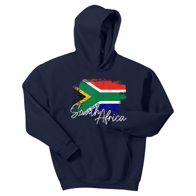 South Africa Vintage Flag South African Pride Roots Kids Hoodie