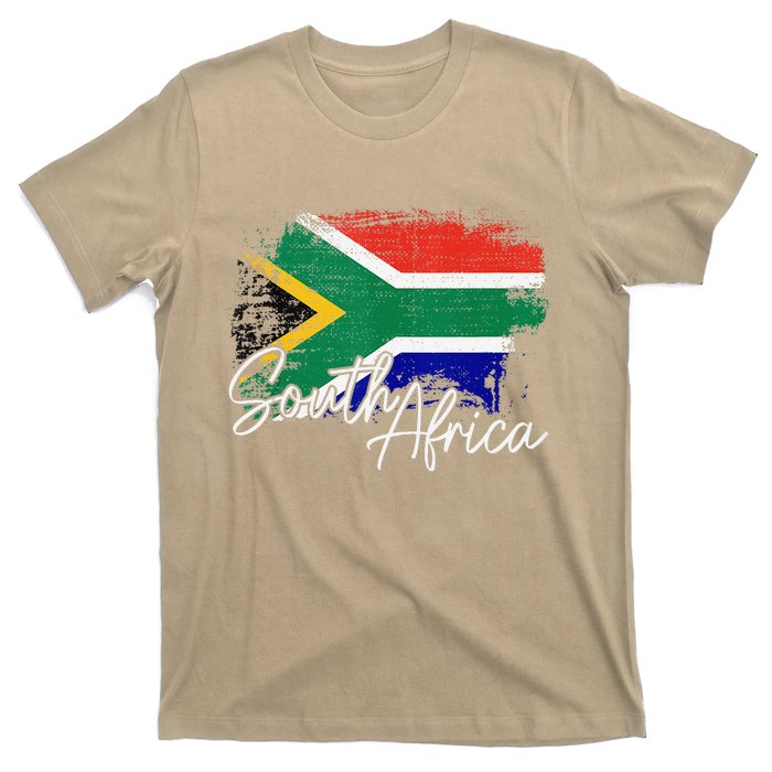 South Africa Vintage Flag South African Pride Roots T-Shirt