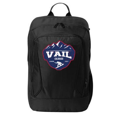 Ski At Vail Colorado Grunge Style City Backpack