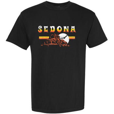 Sedona Arizona Vintage Distressed Bell Rock Hiking Retro Garment-Dyed Heavyweight T-Shirt