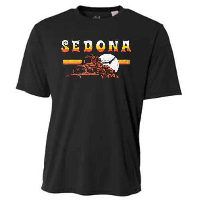 Sedona Arizona Vintage Distressed Bell Rock Hiking Retro Cooling Performance Crew T-Shirt