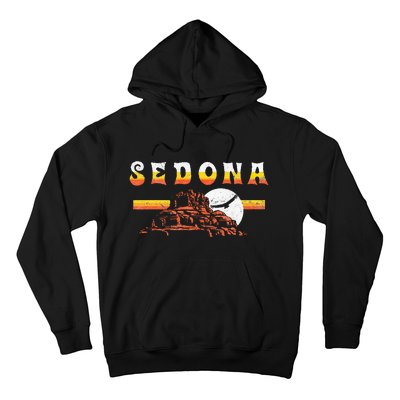 Sedona Arizona Vintage Distressed Bell Rock Hiking Retro Hoodie