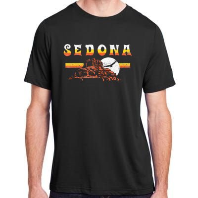 Sedona Arizona Vintage Distressed Bell Rock Hiking Retro Adult ChromaSoft Performance T-Shirt