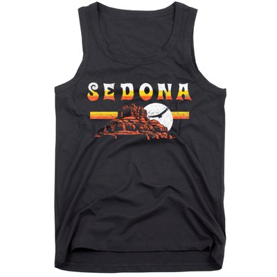 Sedona Arizona Vintage Distressed Bell Rock Hiking Retro Tank Top