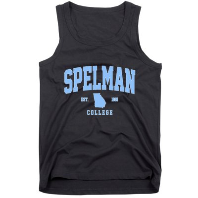 Spelman Arch Vintage Retro College Athletic Sports Outfits Tank Top