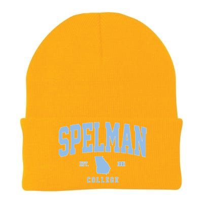 Spelman Arch Vintage Retro College Athletic Sports Outfits Knit Cap Winter Beanie